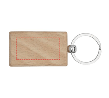 Gian bøgetræ rektangulær nøglering